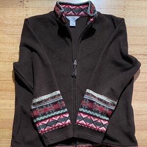 Northern Reflections Patterned Fleece Jacket